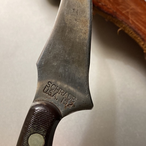 1970’s Old Timer Schrade Vintage Knife Fixed Blade Full Tang original collectors - Picture 4 of 6